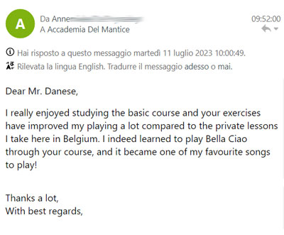 Feedback Studente