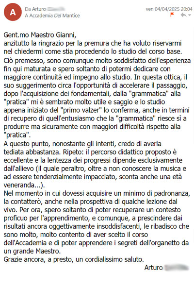 Feedback Studente