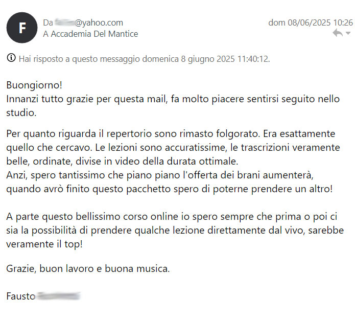 Feedback Studente