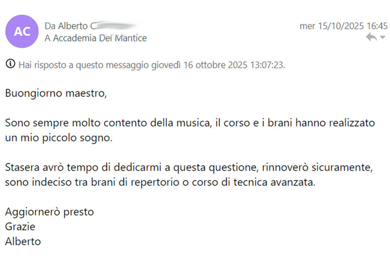 Feedback Studente